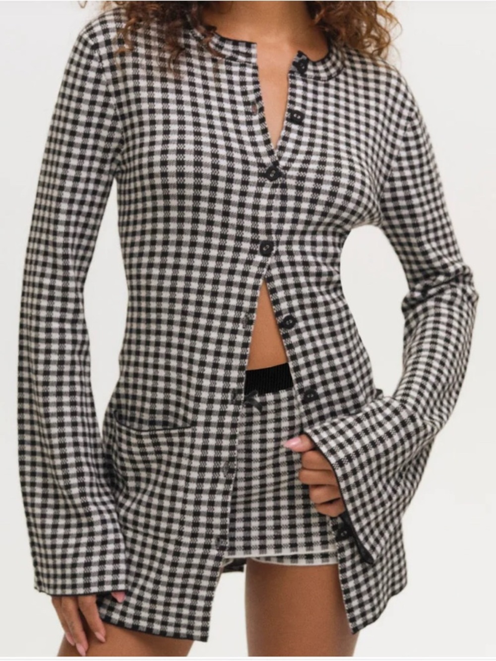 FLL gingham cardigan